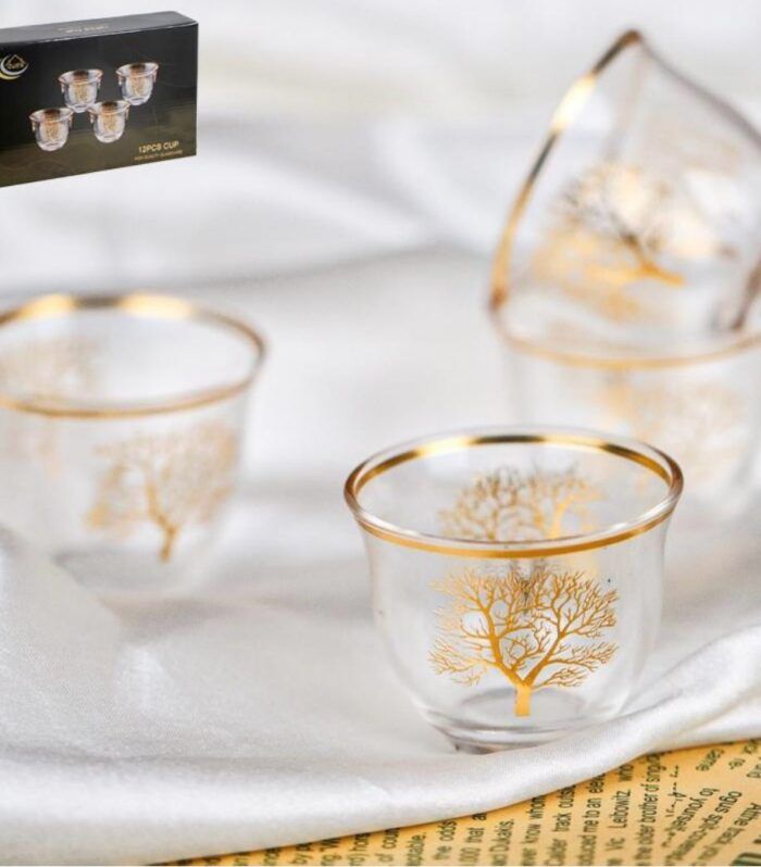 12 فنجان شجره ذهبي